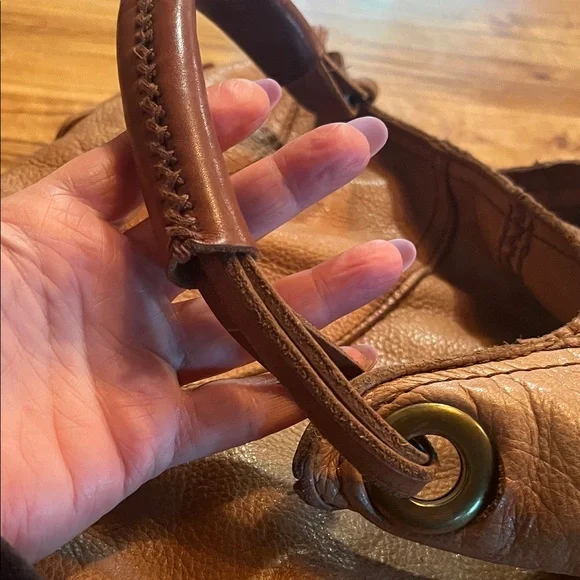 Lucky Brand Tan Leather Hobo Bag - Picture 7 of 16